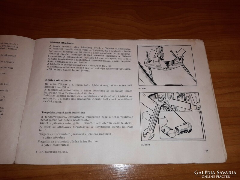 Operating instructions for the wartburg 353 passenger car