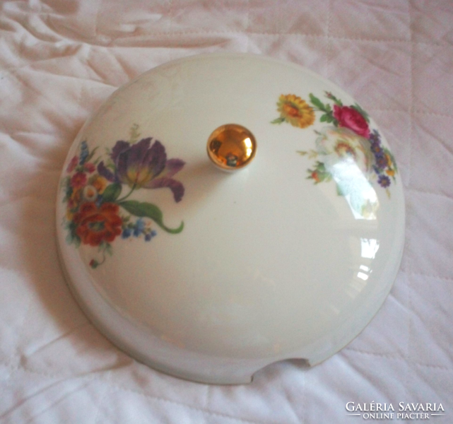 Porcelain lid, beautiful antique porcelain lid