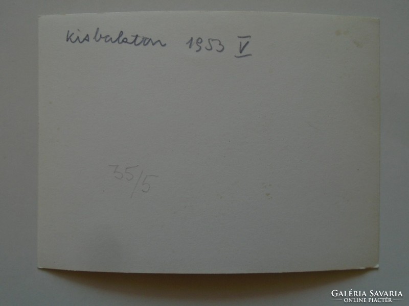 D197019 old photo kis-balaton, zala 1953 snack company