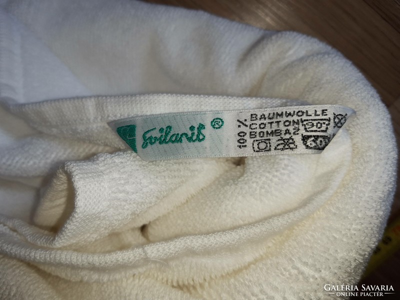 New 100% cotton towel set of 3 pieces (baumit, 3 pieces, white, 66 * 137 cm)