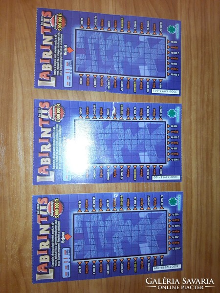 Labyrinth lottery ticket, gambling rt.