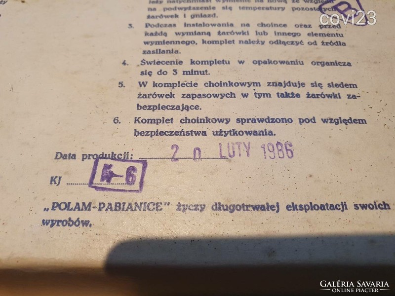 Retro karácsonyi izzósor fényfűzér égősor 1986-ból pótbúrával, izzókkal Csehszlovák #23