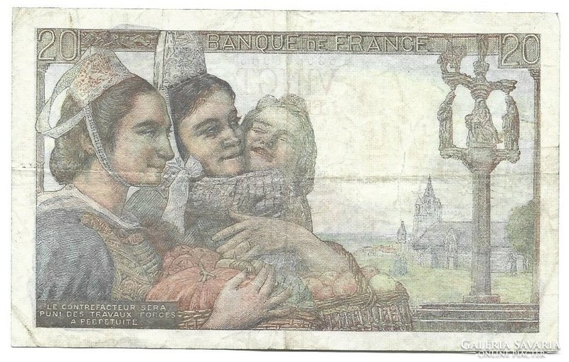 20 French francs 1949 France