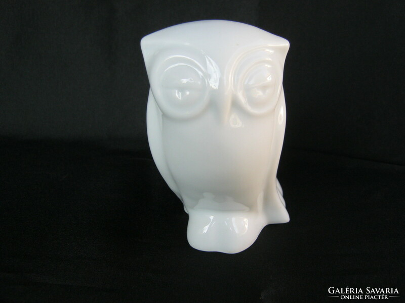 Owl white porcelain