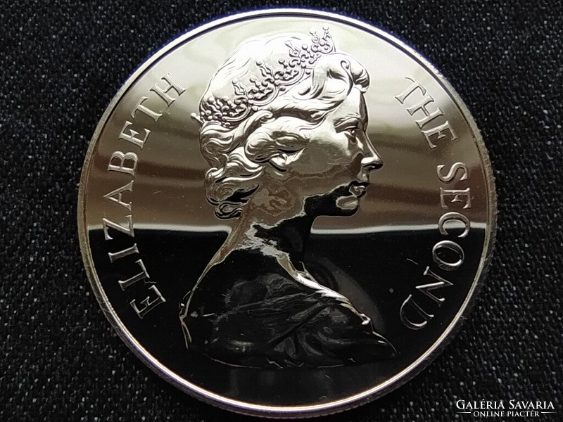 Szent Ilona A visszaállított brit uralom 300. évfordulója .925 ezüst 25 penny 1973 (id61646)