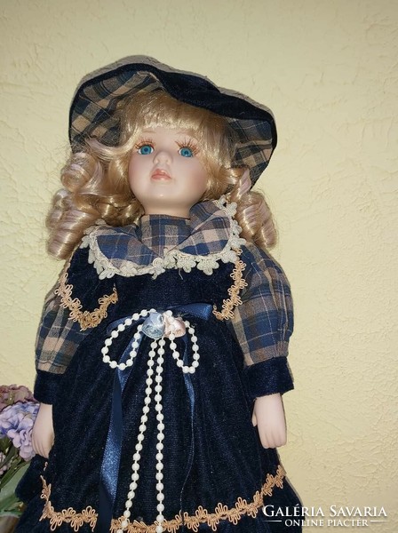 Porcelain head doll nostalgia porcelains porcelain head velvet