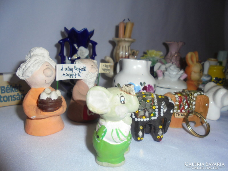 Porcelain, ceramics and other small things, figurines, small vases, etc. - Together