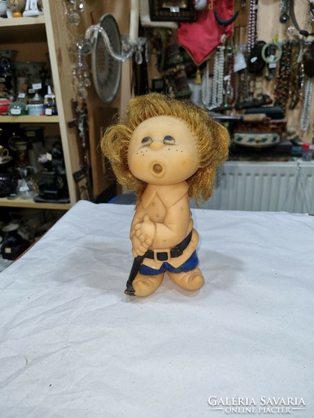 Old toy rubber figure