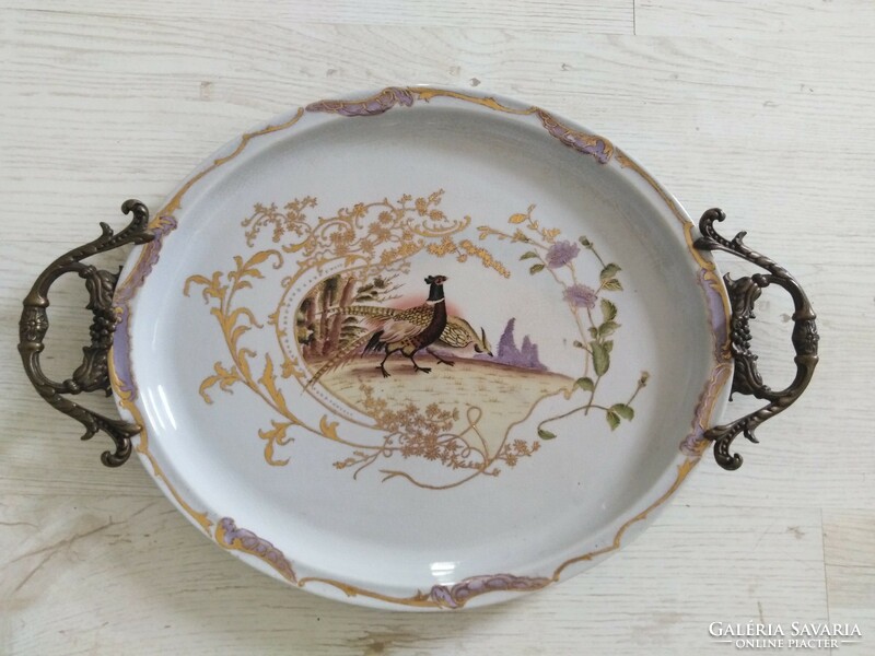 Wild scene, pheasant - table offering / with copper ears - robust size