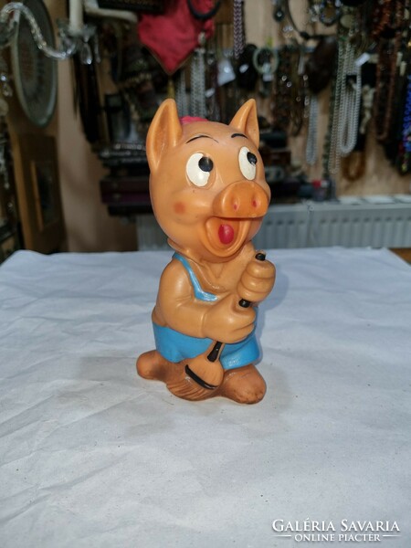Old toy rubber figure