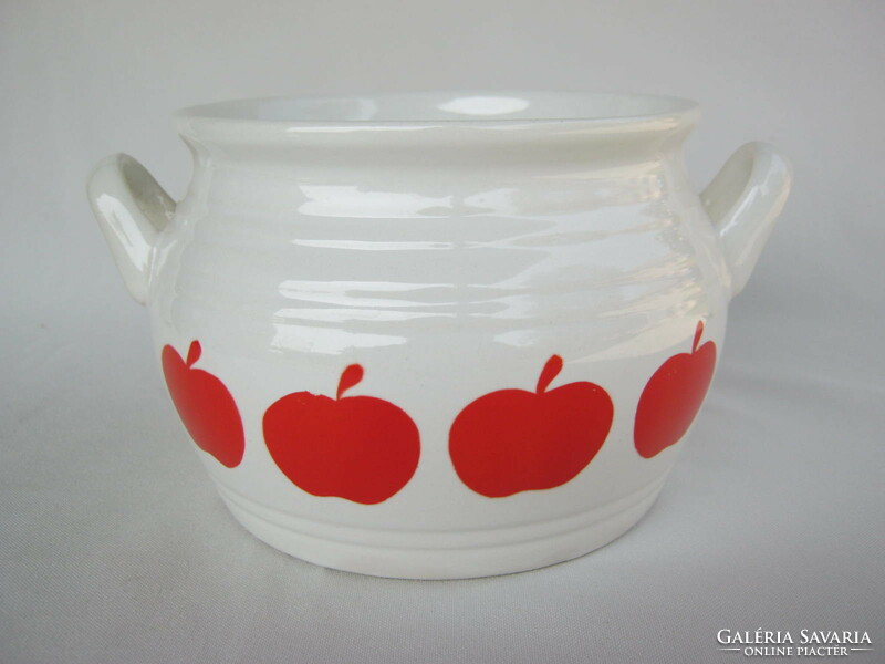 Granite ceramic apple-shaped sugar bowl