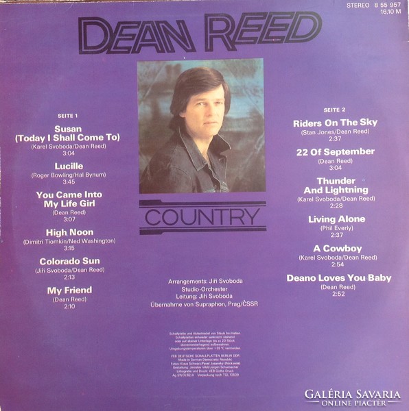 Dean Reed: AMIGA bakelit LP
