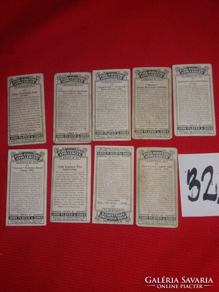 Antik 1930 gyűjthető VEGYES cigaretta reklámkártyák TÚZOLTŐSÁG egyben 32.