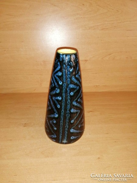 Tófej industrial artist ceramic vase - 18 cm high (27/d)