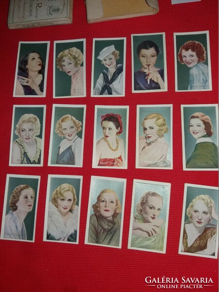 Antique 1930 collectible de reske cigarette advertising cards divas actresses in one 1.