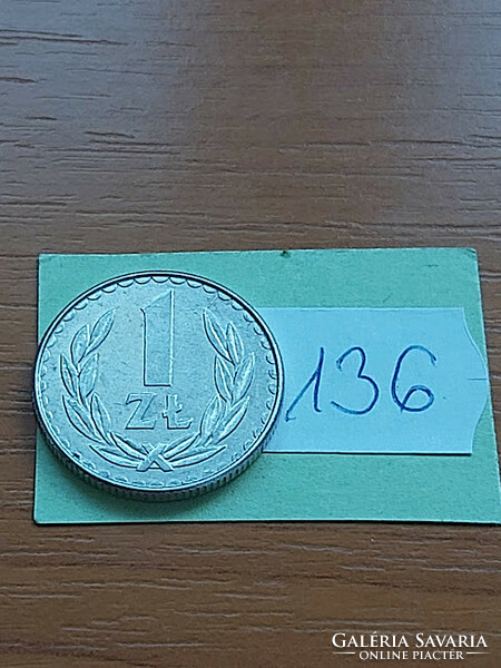 LENGYELORSZÁG 1 ZLOTY 1988  ALU.  136