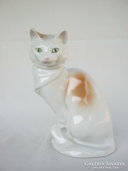 Drasche Kőbányai porcelán cica macska