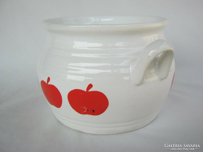 Granite ceramic apple-shaped sugar bowl