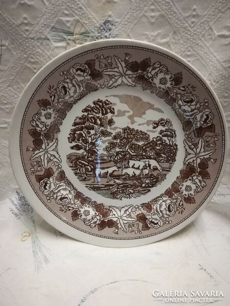 Earthenware flat plate