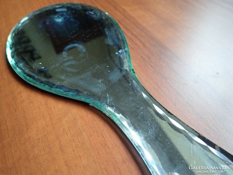 Incised (polished) hand mirror
