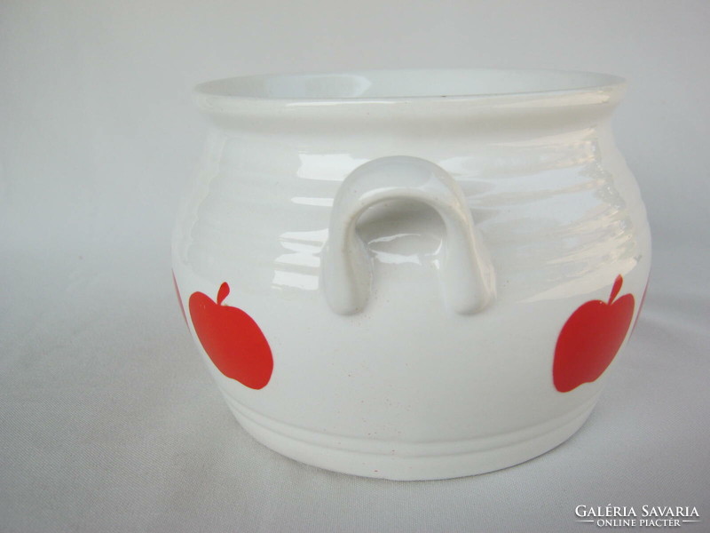 Granite ceramic apple-shaped sugar bowl