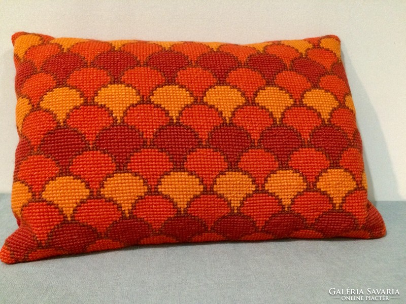 Embroidered throw pillow