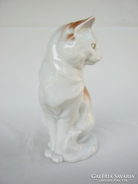 Retro ... Drasche Kőbányai porcelán figura nipp cica macska
