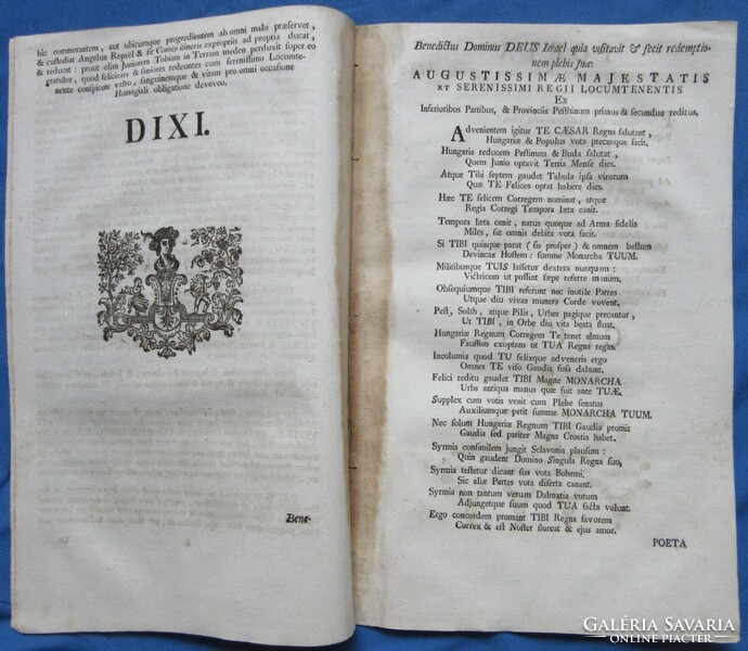 Antique print xviii, no. 12 Ol. Balaskóferenc, majestaticus ex austria in hungariam adventus, Latin