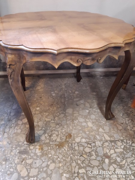 Baroque marquetry table 78x62cm high