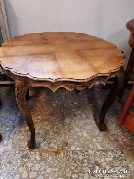 Baroque marquetry table 78x62cm high
