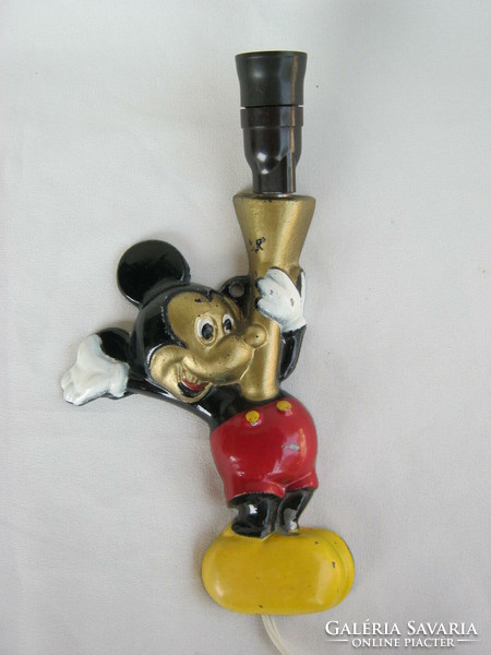Mickey egér festett fém retro vintage fali lámpa