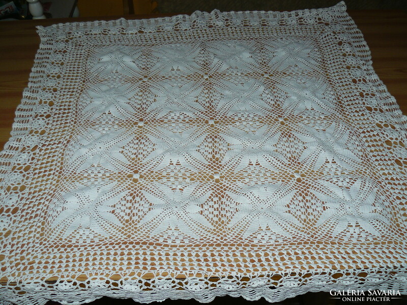 Beautiful antique hand-crocheted tablecloth