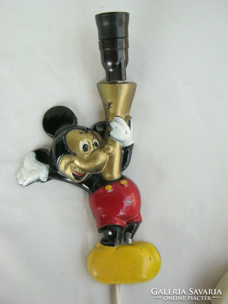 Mickey egér festett fém retro vintage fali lámpa