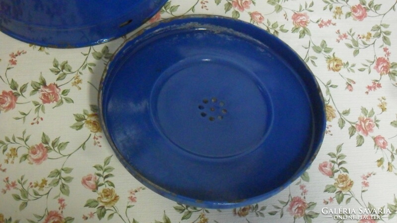 Even for decoration! Vintage enamel industrial ktsz jasper dish, 10 liter fat barrel.