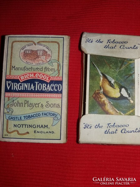 Antik 1930 gyűjthető PLAYERS NAVY CUT cigaretta reklámkártyák MADARAK egyben 4.
