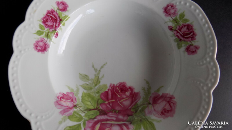 2 Zsolnay rose plates!