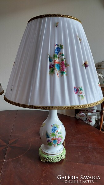 Herend Victoria pattern lamp, 2 in a pair. 58 Cm