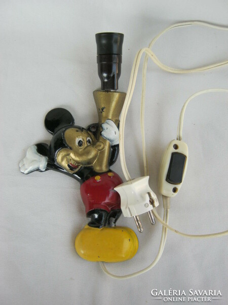 Mickey mouse painted metal retro vintage wall lamp