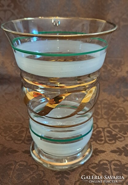 Régi üveg pohár, bieder pohár (M4003)