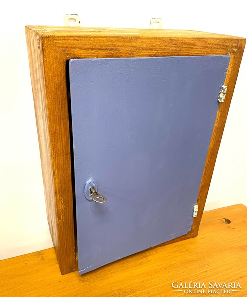 Old wall medicine or toilet cabinet with shelves, retro,