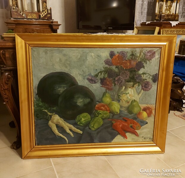 Benkhard Ágost antik festménye!