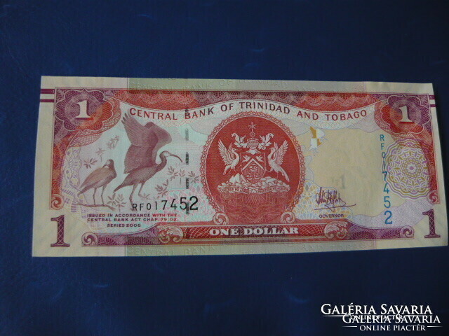 TRINIDAD ÉS TOBAGO 1 DOLLÁR 2006 (2017) ! MADÁR! UNC! RITKA PAPÍRPÉNZ!