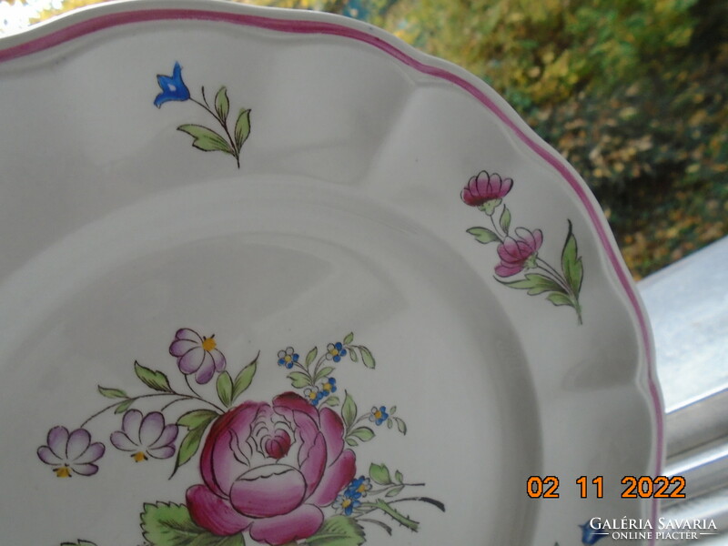 Spode marlborough sprays plate with a spectacular flower pattern 22 cm