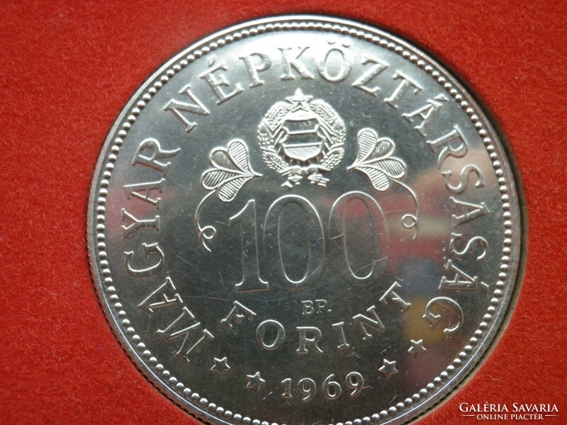 1969 Tanácsköztársaság 50+100 forin ezüst érmepár