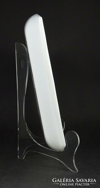 1N740 Retro nagyméretű angol James A. Jobling glass tejüveg tálca kínáló tál 37.5 x 25 cm