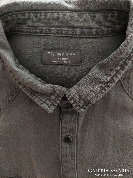 Primark férfi szürke farmer ing (XL)