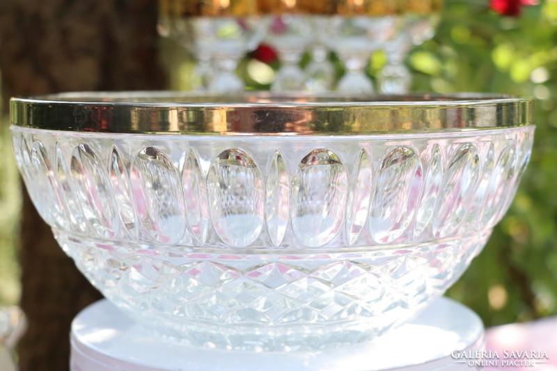 Bowl with silver rim