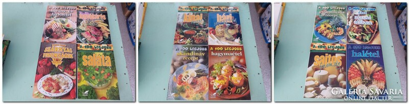Huge, 192-piece cooking, lifestyle, recipe books, booklets. HUF 79,000