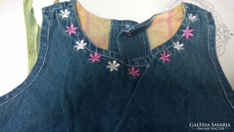 Min.áron ! Tündéri baba farmerruha 1-1,5 évesre -himzett figurákkal