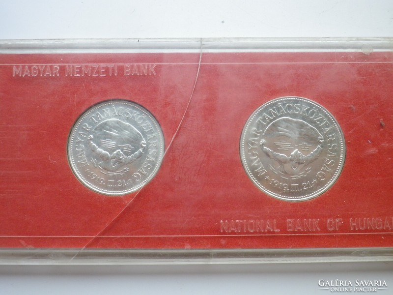 1969 Tanácsköztársaság 50+100 forin ezüst érmepár
